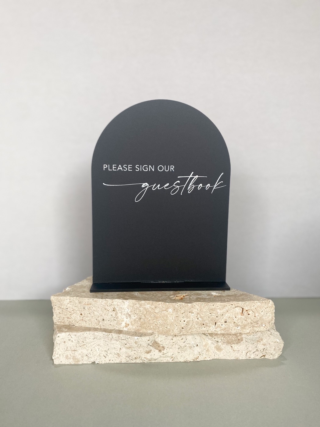 Black arch A5 — Guestbook sign