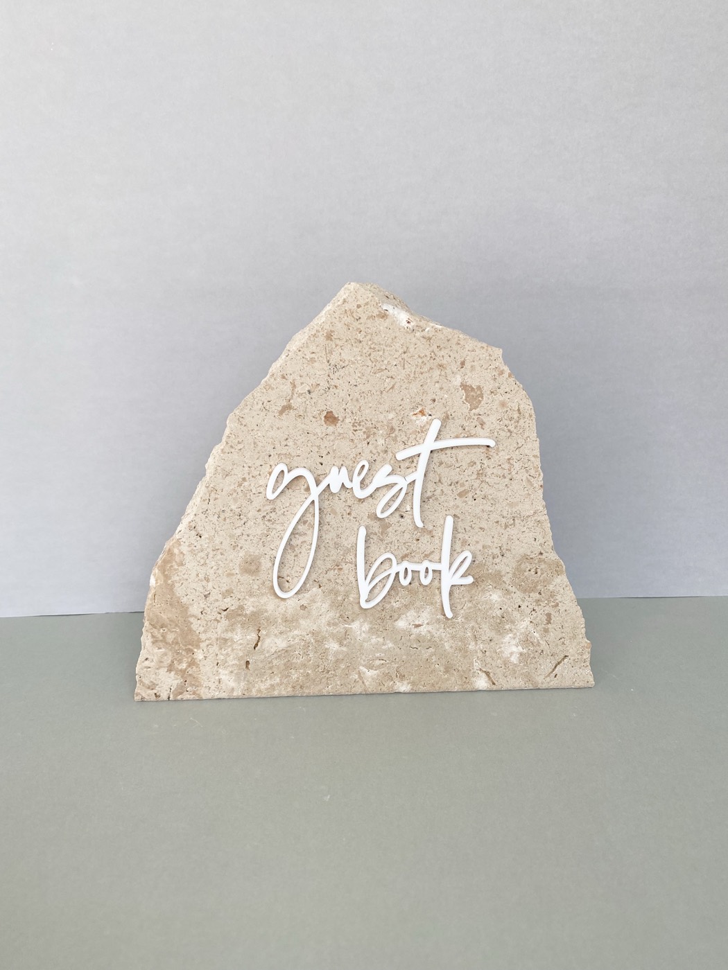 Stone — Guestbook sign