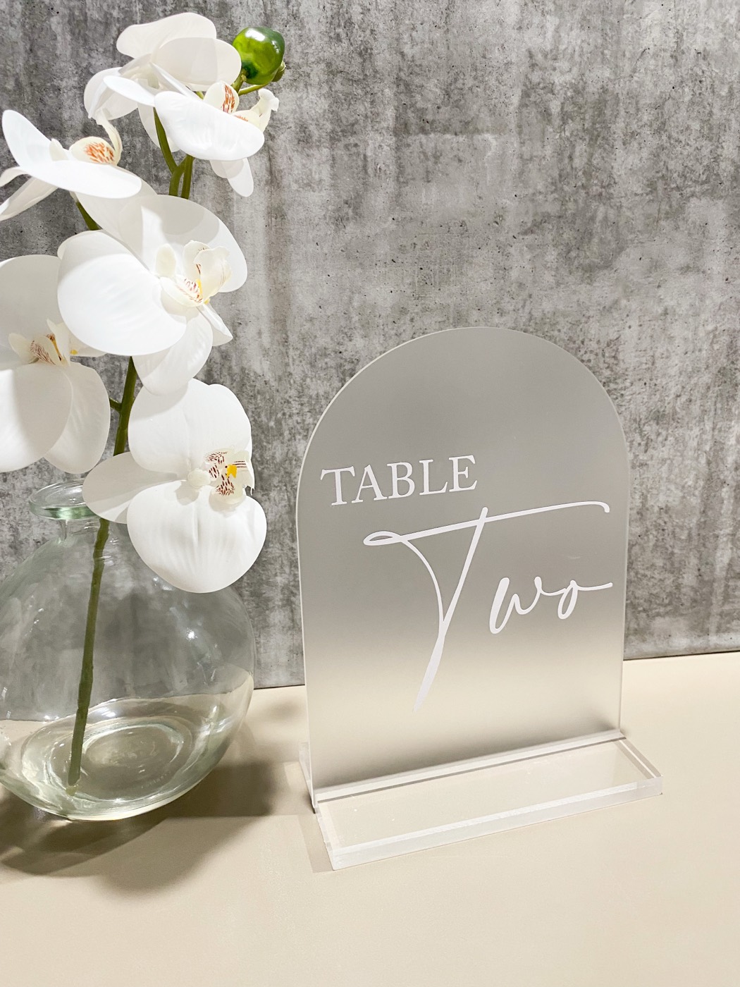 Frosted Arch 1 — Table Numbers