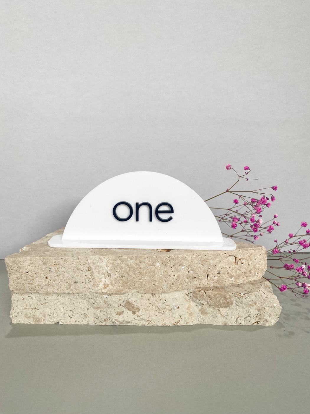 Mini Half Circle — Table Numbers