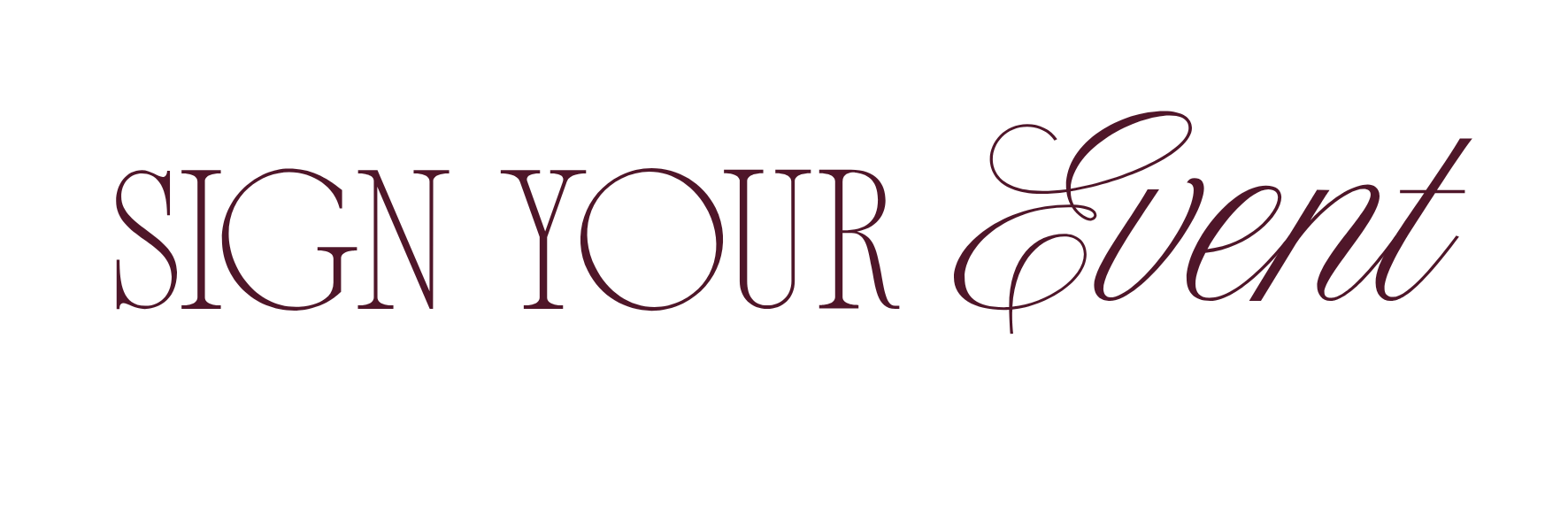 Sign Your Event